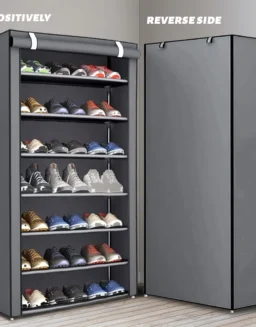 6-10 Tier Multi-Layer Shoe Cabinet with Dust-Proof Rolling Shutter Door, Easy to Assemble, Space-Saving Home Storage Cabinet, Suitable for Entryways, Hallways, Bedrooms, Living Rooms, Homes, Dormitories, Etc./Modern Decorative Shoe Cabinet -  1503