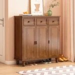 Modern EntrywayShoe CabinetMultifunctional Solid Wood Shoe Storage Cabinet withDrawers andEntrywayHome Hallway Corridor -  1503