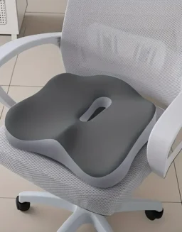 Ergonomic Memory Foam Seat Cushion for Office Chairs & Cars - Posture Support, Butt Pain Relief, Easyclean Material
